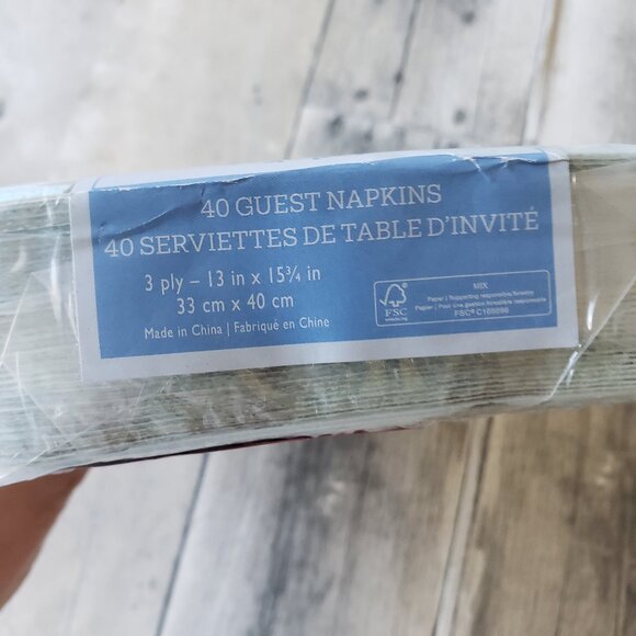 NWT - Graduation Blue and Black Paper Napkins or Guest Towels (40) - Picture 2 of 2